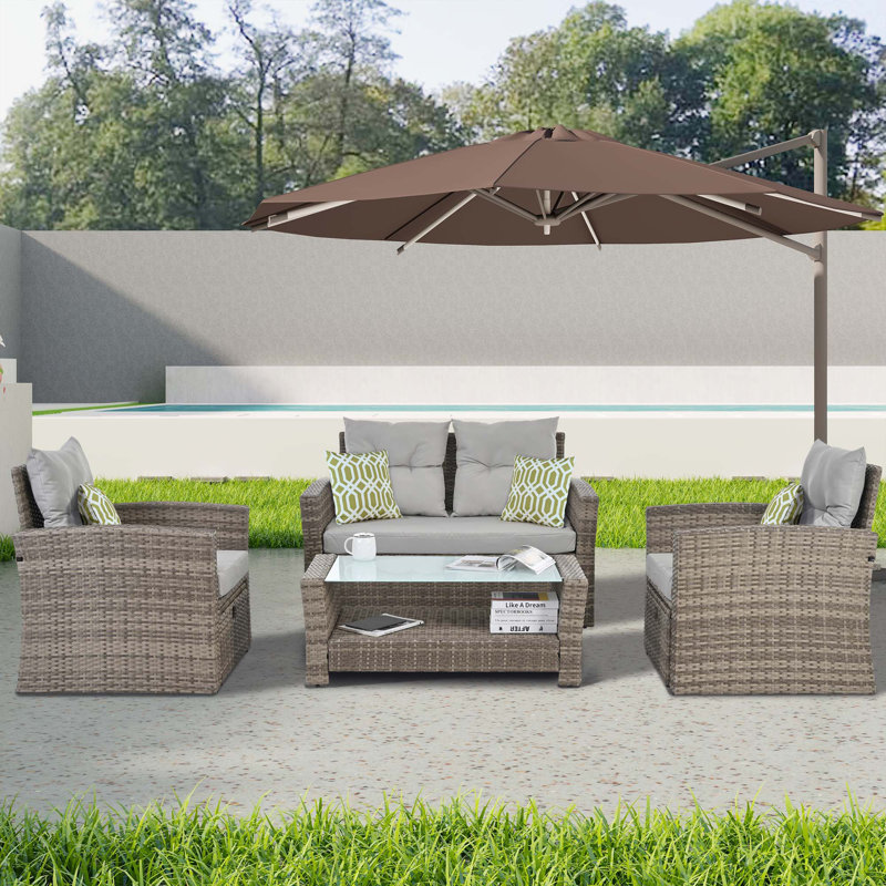 Canapé modulaire 4 pièces pour patio