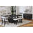 Sherine Counter Table with 20" Leaf in Charcoal