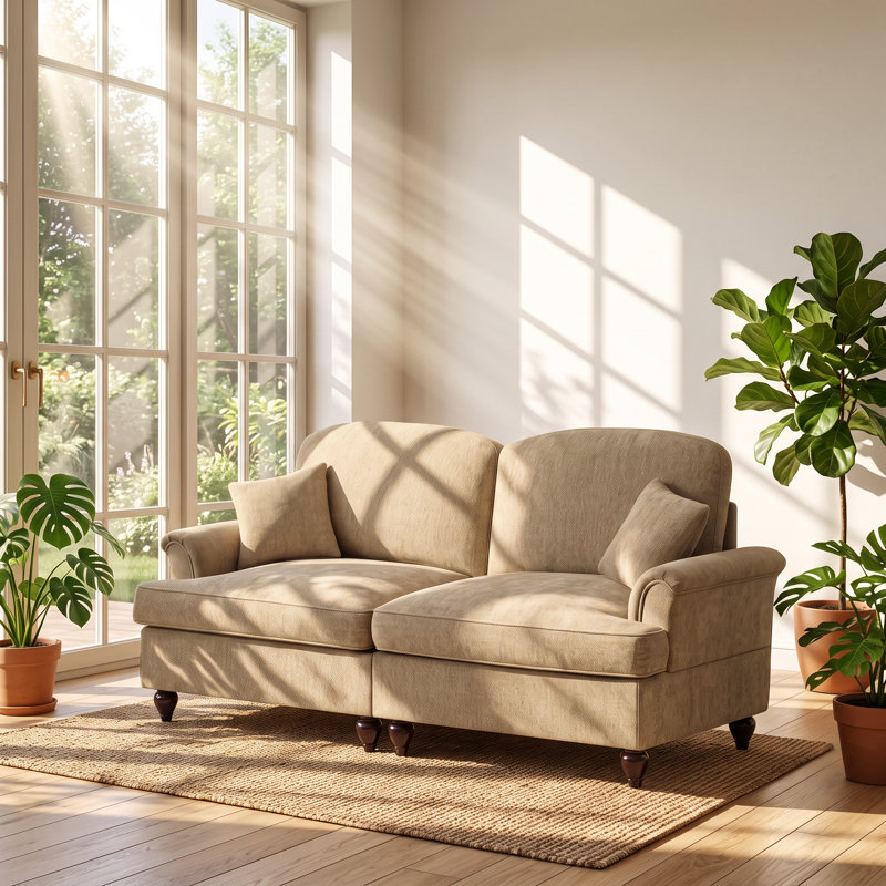 Canapé à 2 places en chenille l 76,4 po x P 32,8 po x H 36,6 po Urban Ins