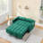 Jashlyn Velvet Convertible Loveseat,Sofa bed for Small Spaces Apartments-508054063-492281176