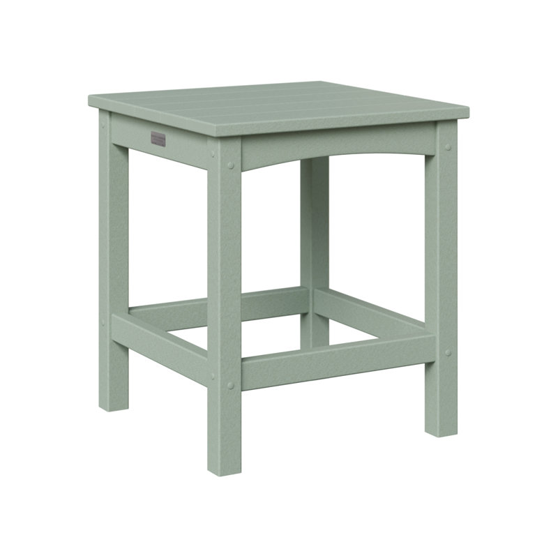 Camden Outdoor Square Side Table, Seafoam