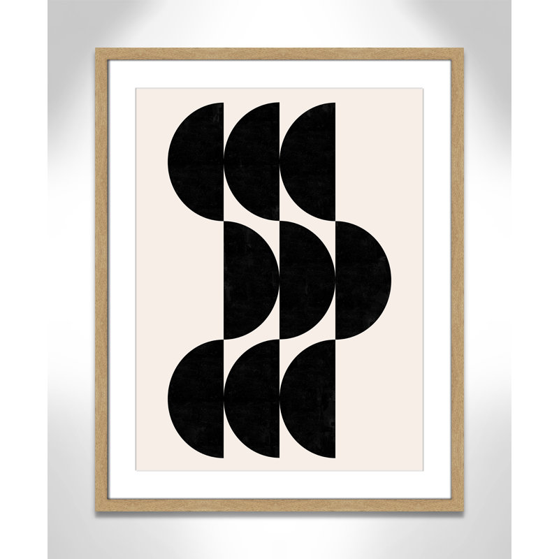 Impression de formes par Dotz, 23.5'' W x 29.5'' H, Matted Print, Natural