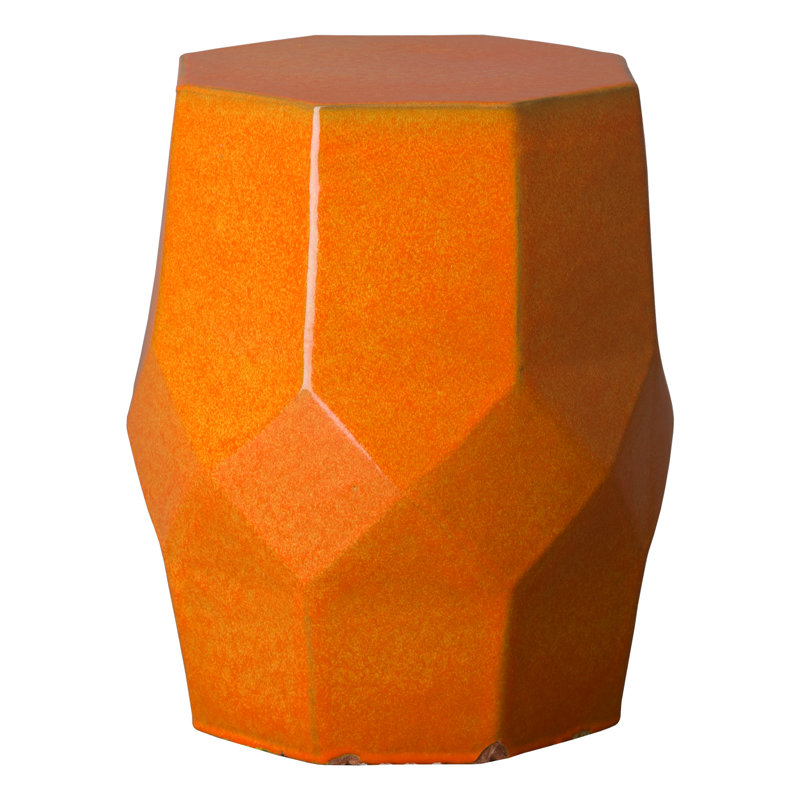Daeshun Garden Stool, Bright Orange