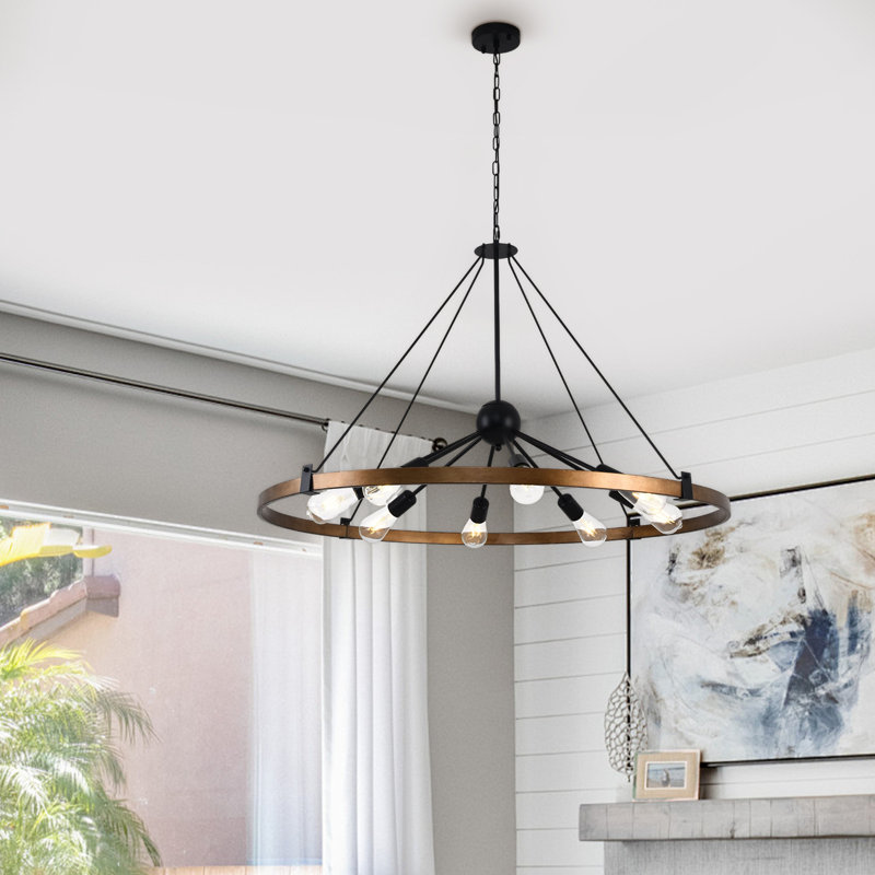 8-Light Round Chandelier