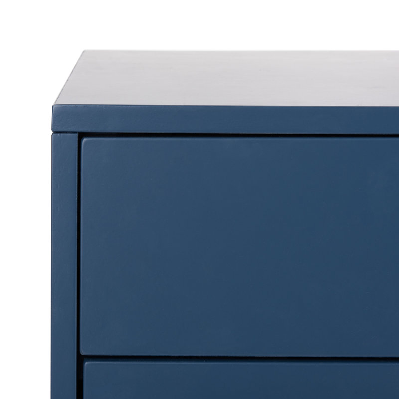 Debriana 18'' W Nightstand, Gold/Lapis Blue