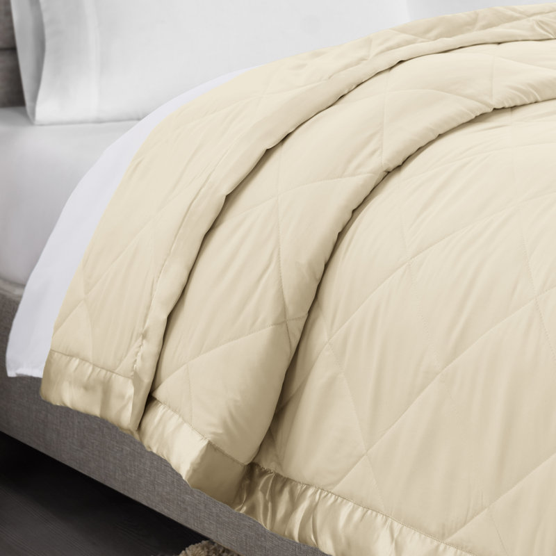 Édredon simple matelassé, Édredon simple, Beige crème