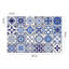 Spanish and Moroccan Blue Tiles Wall Stickers Mix