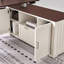 Ensemble de bureau de direction avec fauteuil Alahni et bureau en L de 60 po