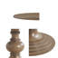 Table de salle à manger ronde 46 "avec base piédestal Lexi-2005518442