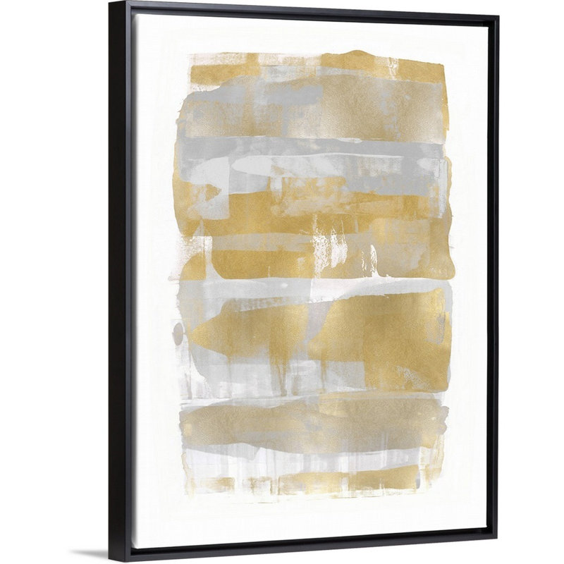 Reproduction d’art sur toile, "abstract expression Light" par David Moore, H 26 po x l 20 po x P 1,75 po, Cadre noir