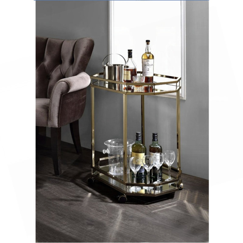 Chariot de service Lacole Mirrior & Champagne