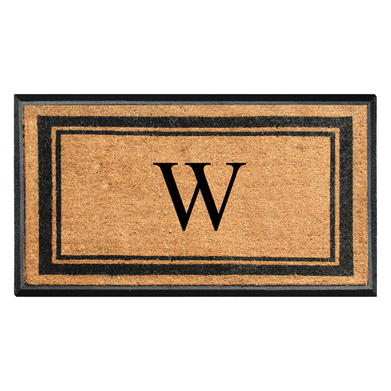 Butters 30" W x 48" L Monogrammed Coir Door Mat, W