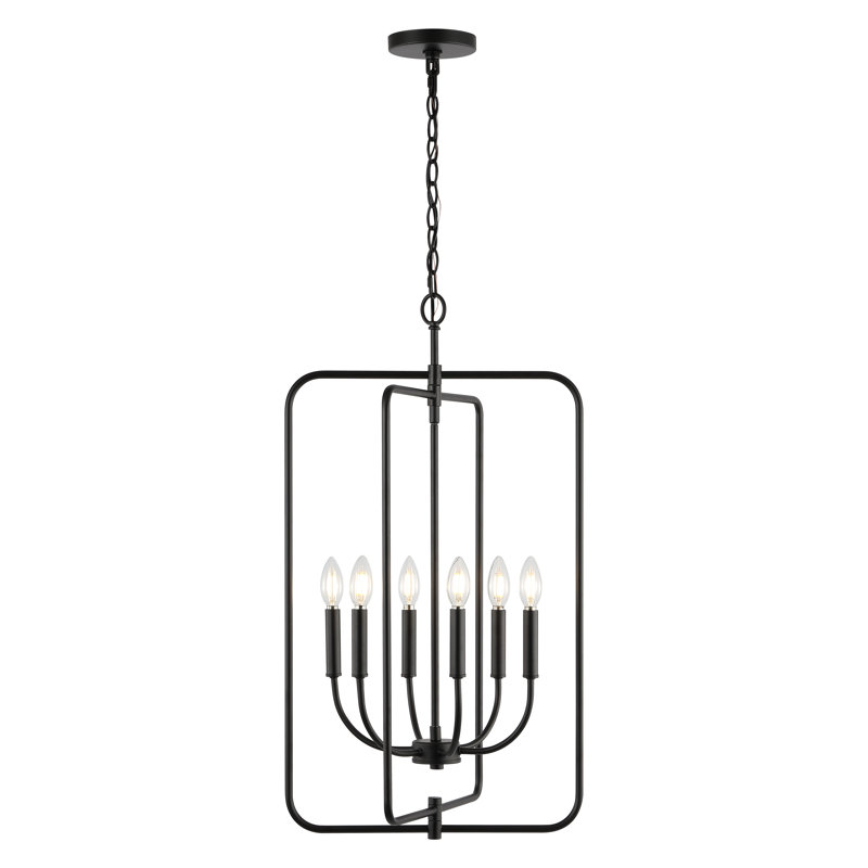 Iniyah 6 - Light Black Candle Style Pendant