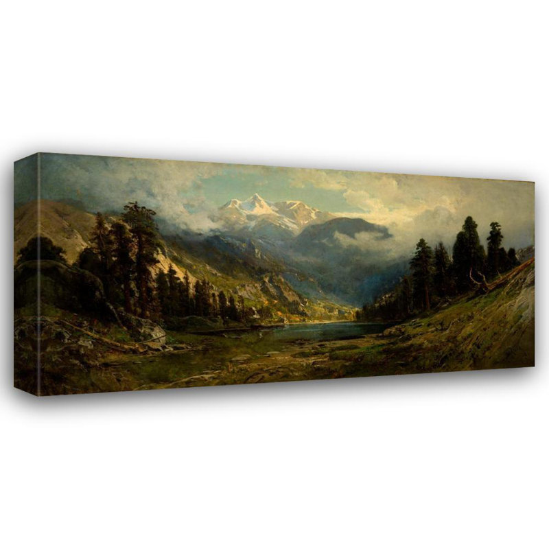 "California Pines" par William Keith - Art mural sur toile tendue avec châssis, H 18 po x l 14 po