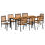 9 Piece Garden Dining Set-2114568247