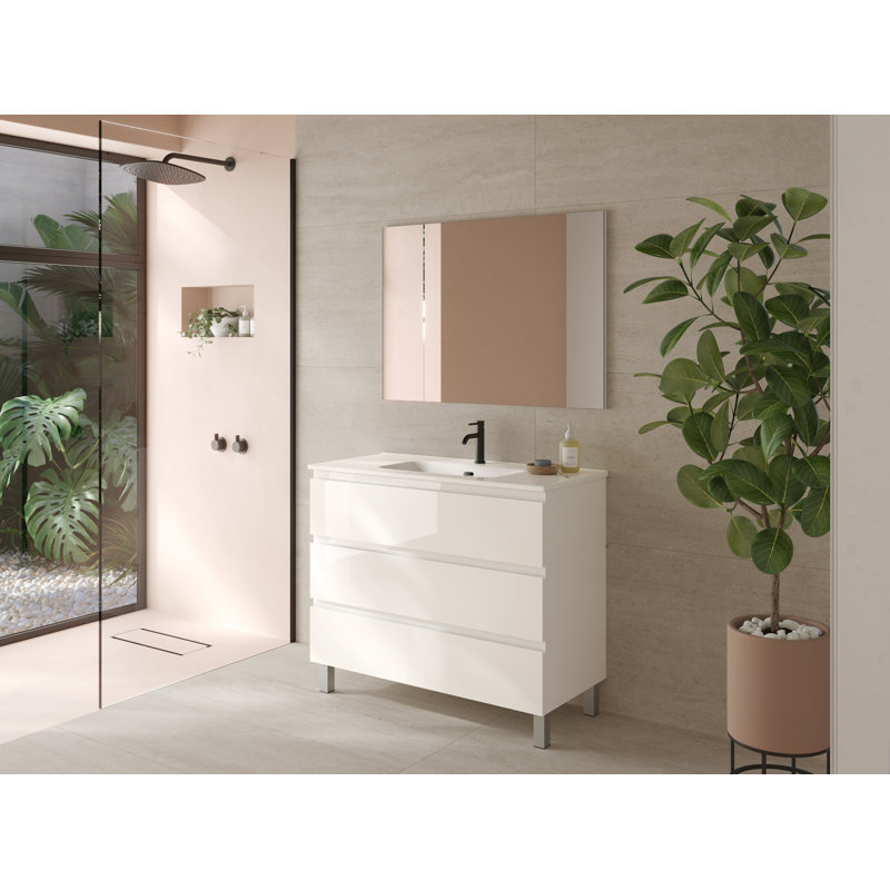 Bathroom Vanity Cabinet COSTA Collection by DAX, 55" W, White