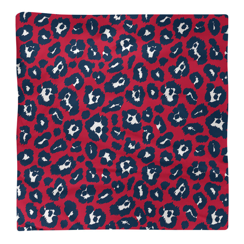 Serviette de table en coton New England, 10 po x 10 po, Rouge / blanc / bleu nautique
