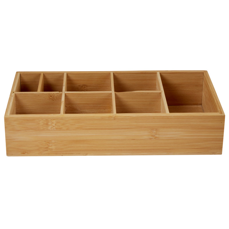 Rebrilliant 8 Compartment Bamboo Caddy