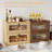 Double Layer Large Bread Box For Kitchen Counter, Wooden Corner Bread Storage Container With Acrylic Window, Retro Brown