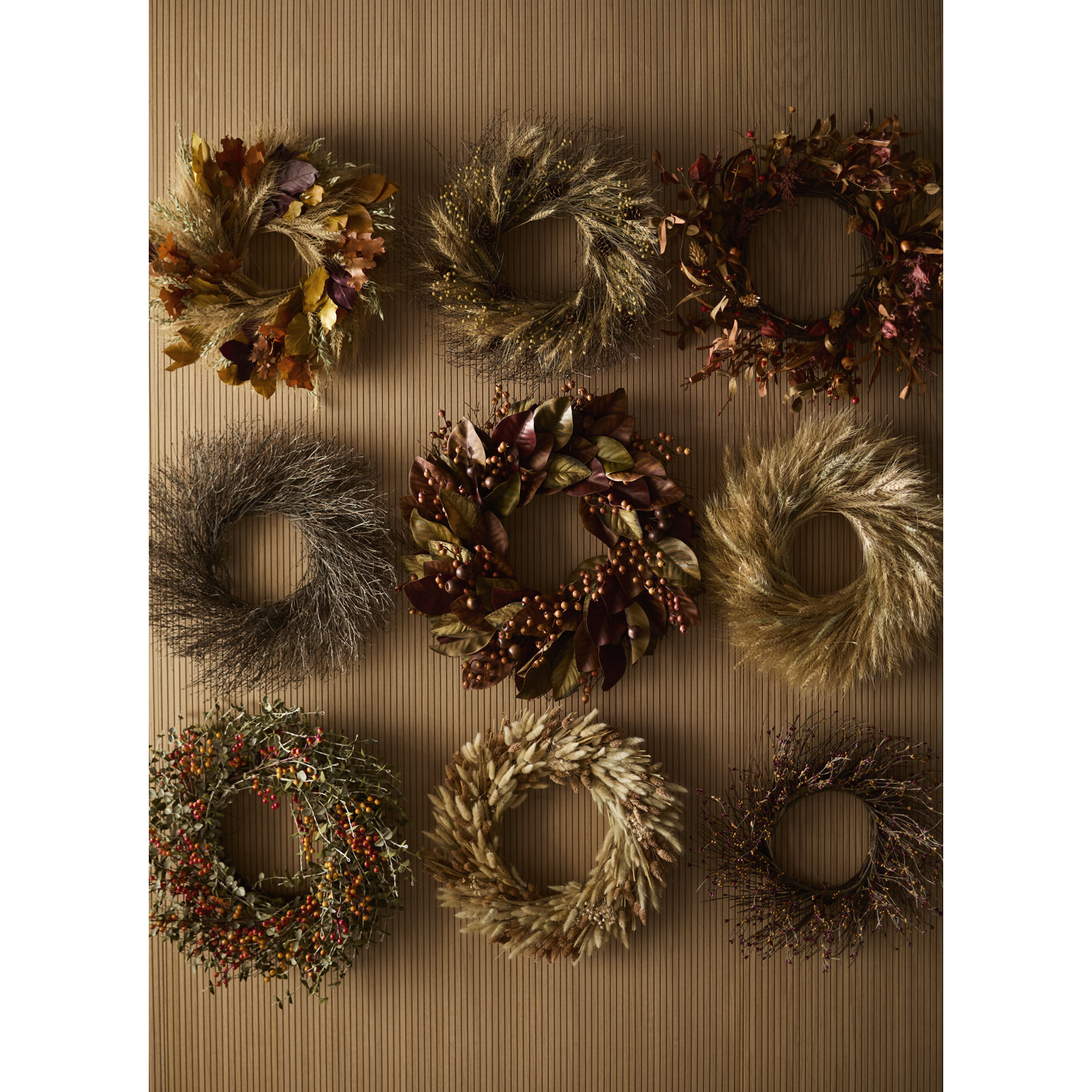 Grapevine Wreath, 16" H x 16" W x 4" D, Ivory