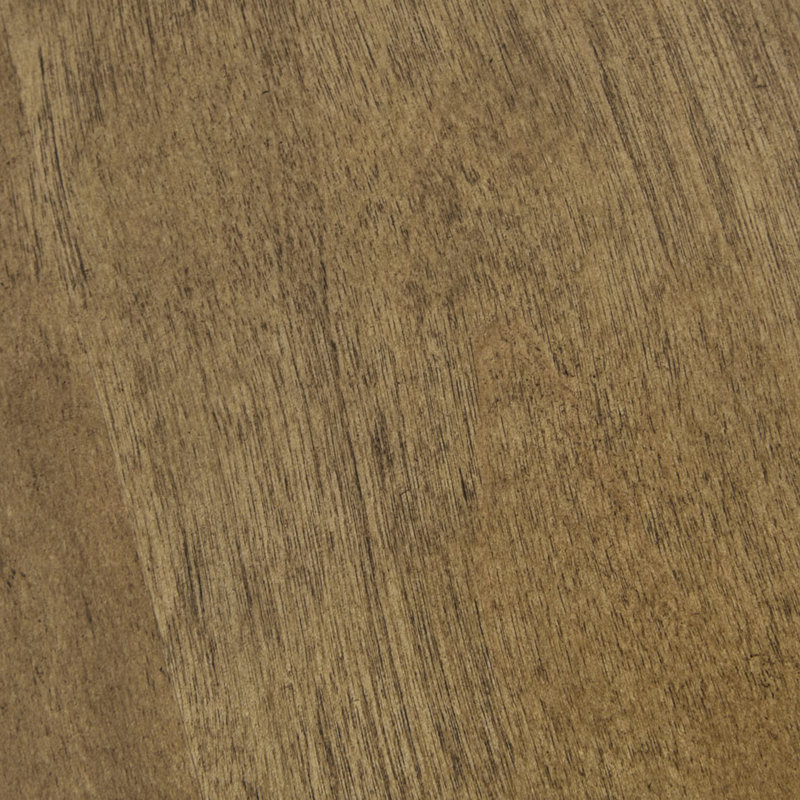 Table d'appoint triangulaire avec plateau - pieds en placage de bois brun et contreplaqué uniques, Marron clair