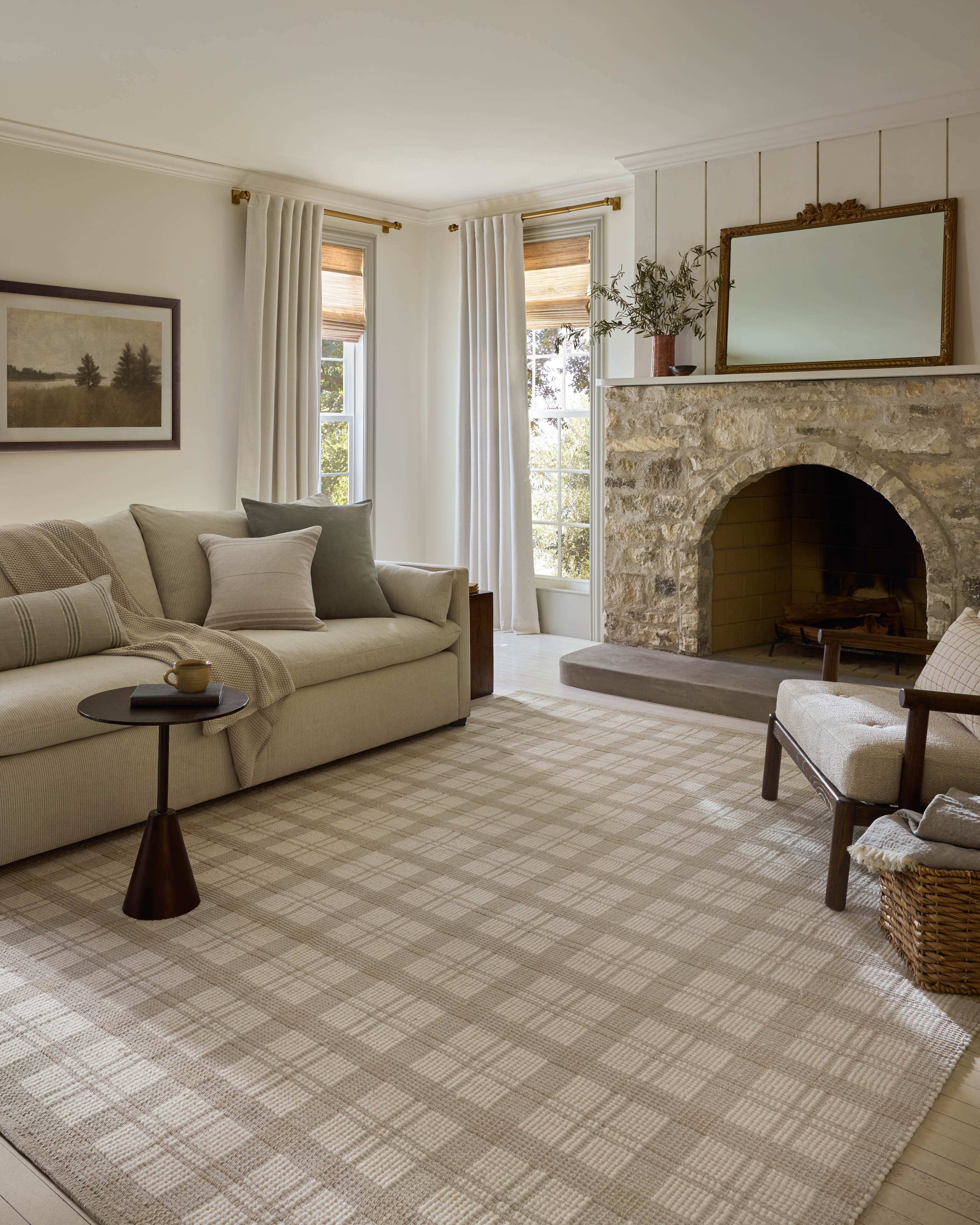 Magnolia Home by Joanna Gaines x Loloi Ryder Beige / Ivory Area Rug