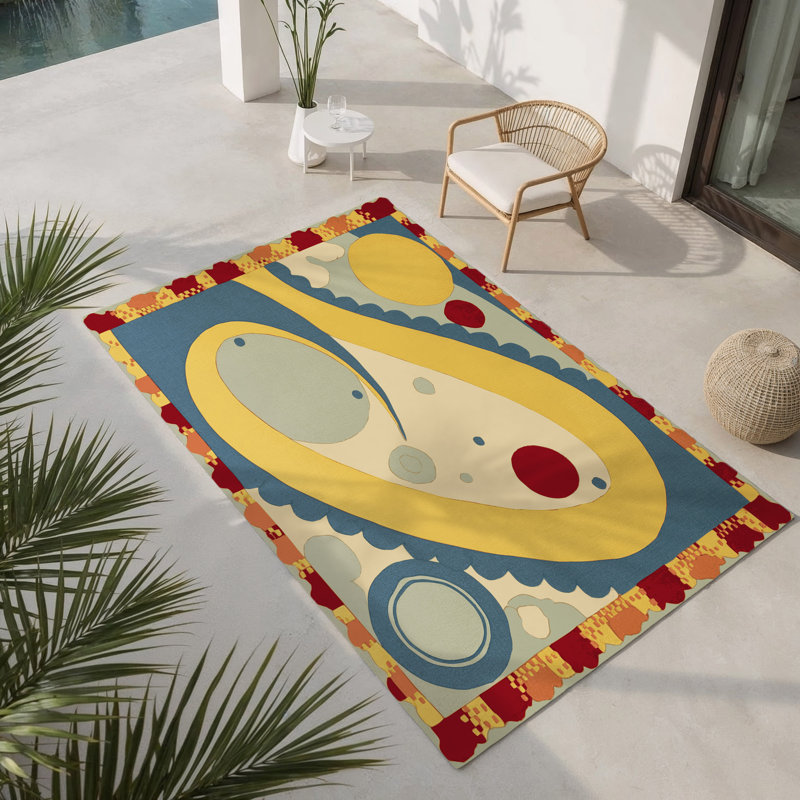 Tapis intérieur et extérieur Breezy Jive, Rectangulaire 2 pi x 3 pi