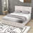 Upholstered Platform Bed with Headboard and 4 Drawers-527696043