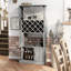Bar avec rangement pour bouteilles de vin Crosby-987448212