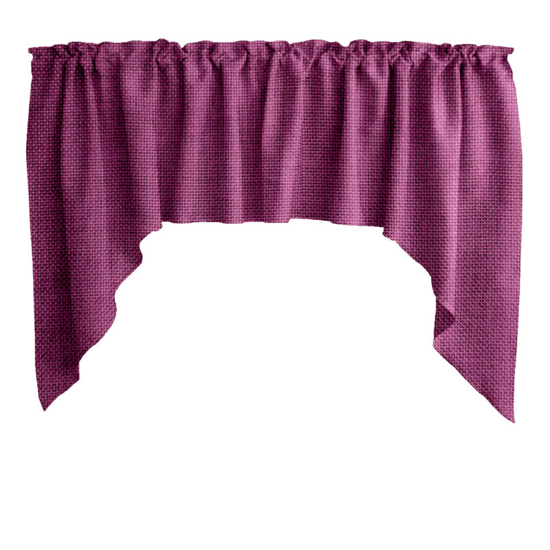 Cantonnière l 72 po Swag, Fuchsia
