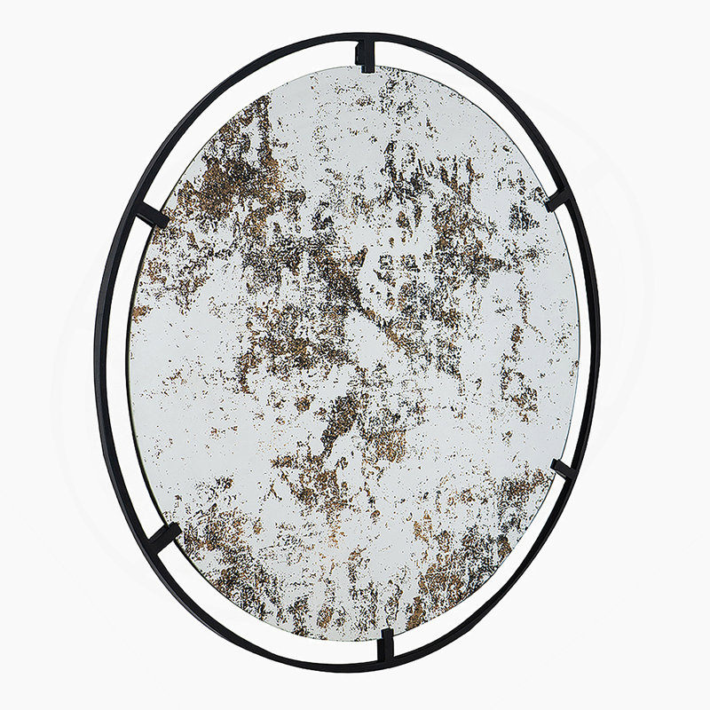 Miroir rond en fer