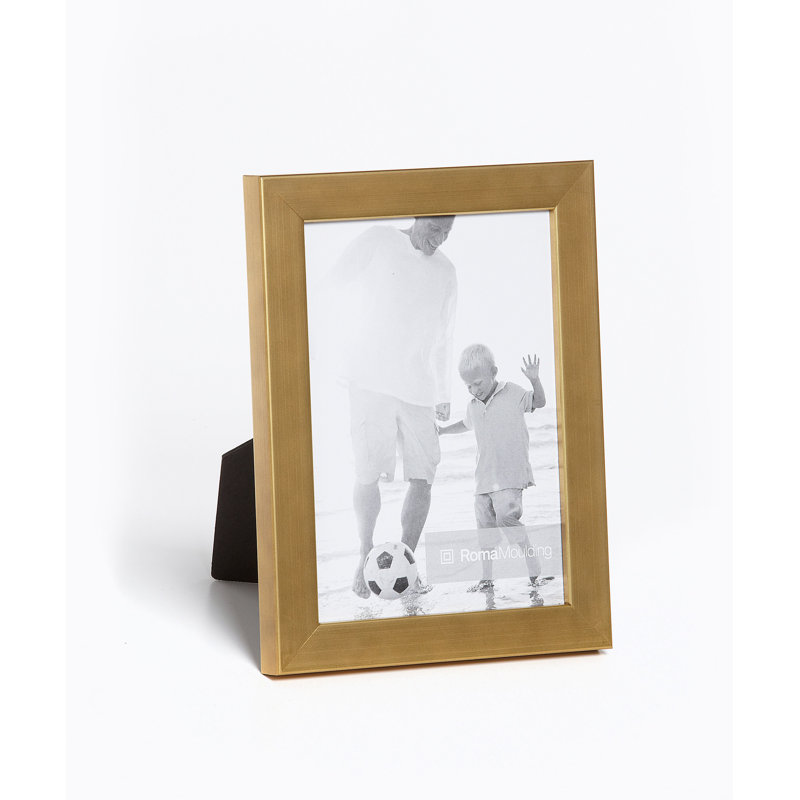Cadre photo Ramino, 5" x 7", Or brossé
