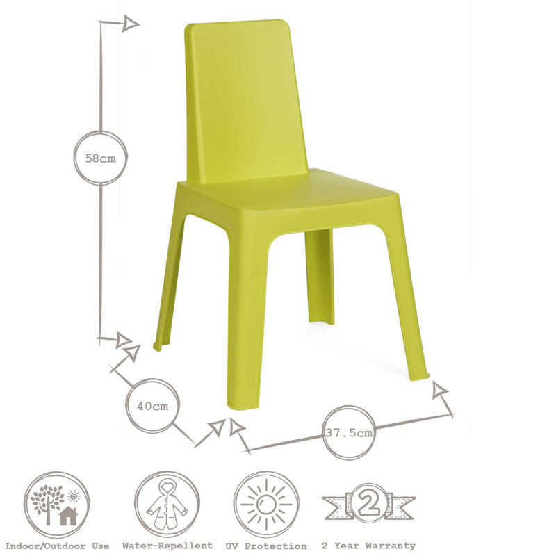 Children's Outdoor Table / Chair, Lime Green