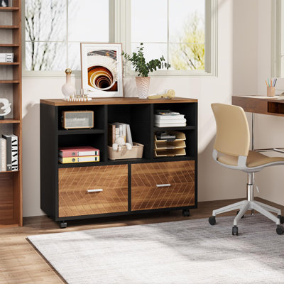 Classeur en bois 2 tiroirs
