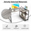 Abramina L-Shaped Steel Computer Desk-988614315