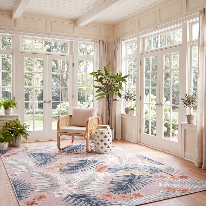 Tapis floral Songer Performance, Rectangle 8 pi x 10 pi