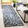Pimentel Hand Tufted Wool/Cotton Geometric Rug in Royal Blue