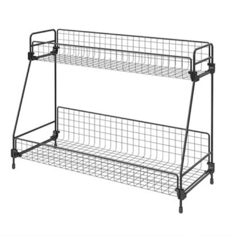Freestanding Spice Rack with Adjustable Racks, H30cm x W16cm x D41.5cm