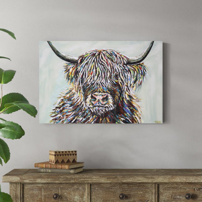 Woolly Highland II par Carolee Vitaletti - peinture sur toile tendue