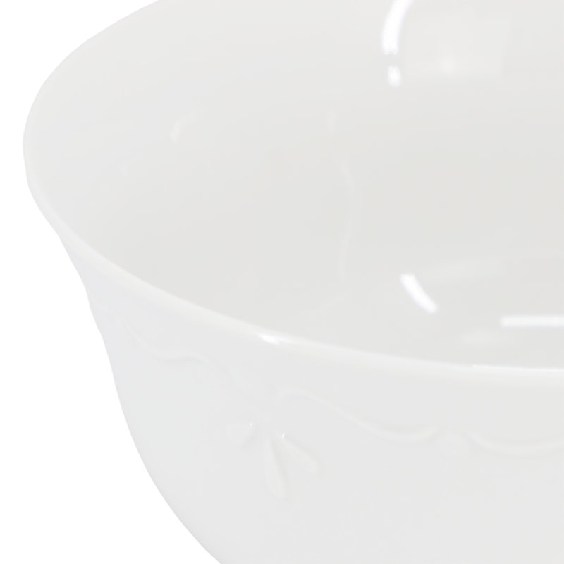 Ensemble de 6 bols en porcelaine 6,1 pouces en blanc