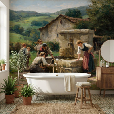 Rouleau double mural vert