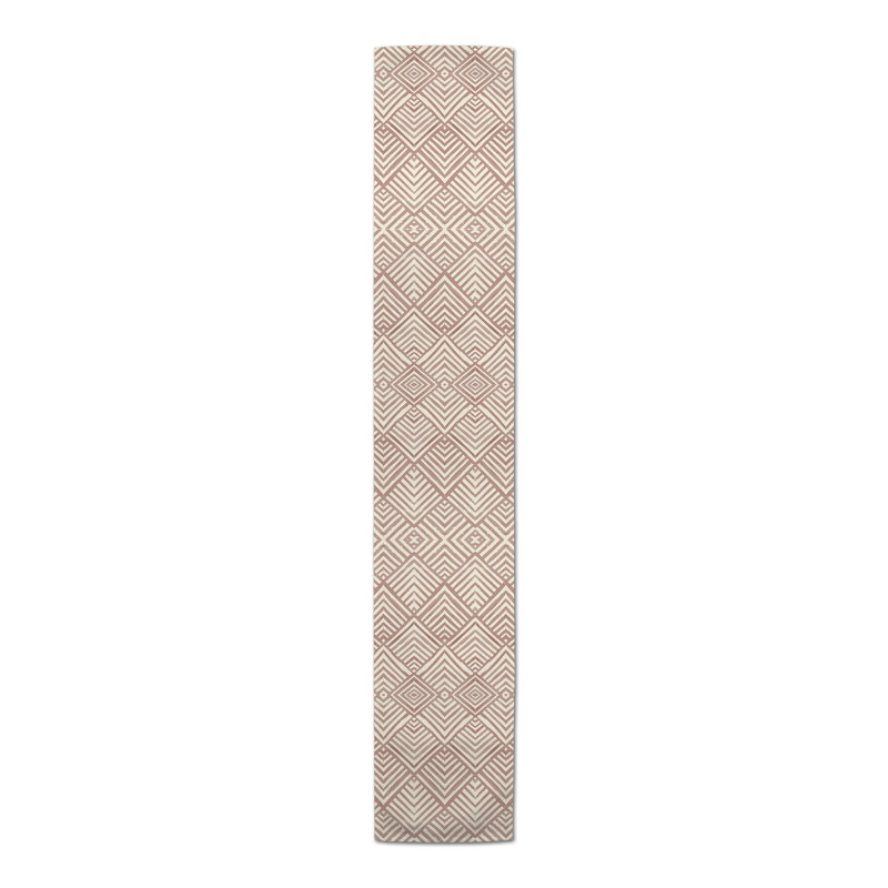Chemin de table Bogdans, 90 po x 16 po, Rougir
