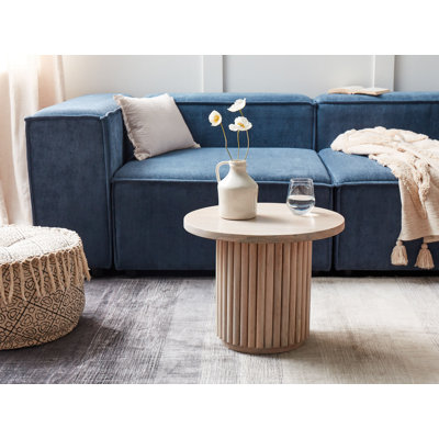 Angadreme Solid Wood Pedestal Coffee Table