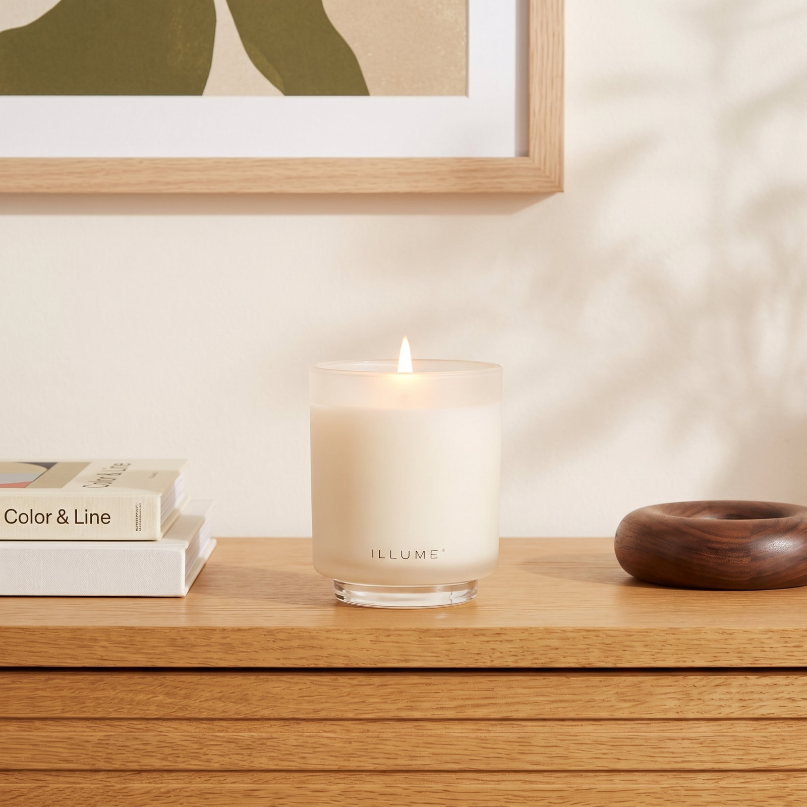ILLUME Beautifully Done Driftwood Candle, Refillable Boxed Glass