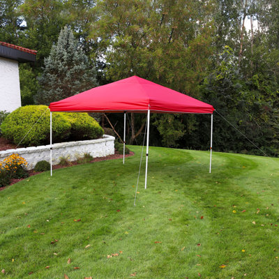 12' x 12' Metal Pop-Up Canopy with Carrying Bag - Blue