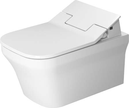P3 Comforts Dual-Flush Elongated Wall Mounted Toilet with High Efficiency Flush