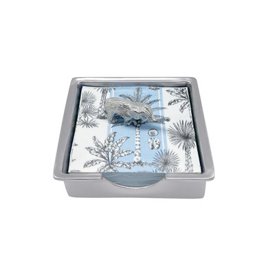 Palmy Nights Aluminum Napkin Holder