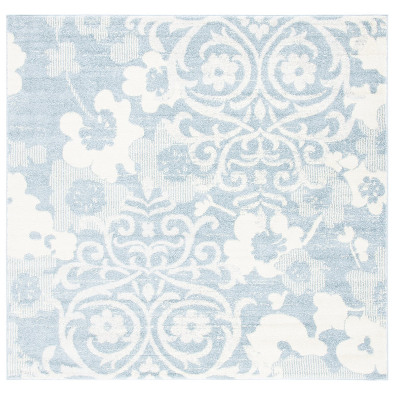 Adiza Performance Floral Rug, Square 6'7"