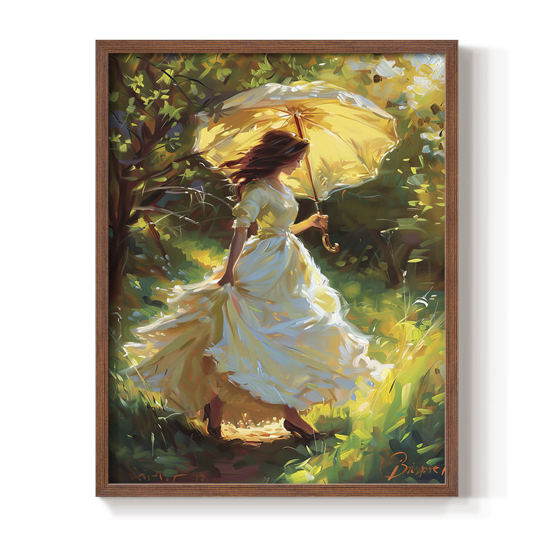 Series DCCCLXVI Framed Print - Solid Wood, 21" H x 17" W, Walnut