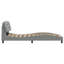 Structure de lit avec DEL sans matelas Hvar gris clair 100x203 cm-116118544